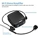 Acekool Portable Voice Amplifier with Wired Mic & Waistband, 15W Rechargeable Voice Amp with MP3 Player & U Disk for Teachers, Tour Guiders, Speakers, Seniors,Coaches and More
