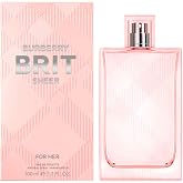 Burberry Brit Sheer Eau de Toilette &ndash; Women's Floral Perfume &ndash; With Notes of Musk, Black Grape, Pink Peony &amp; White Musk &ndash; Long Lasting Fragrance
