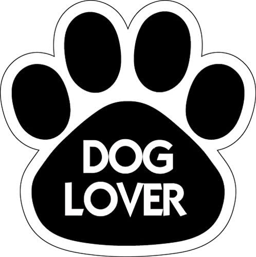 Dog Lover Paw Print Car Refrigerator Magnet 5 1/2"