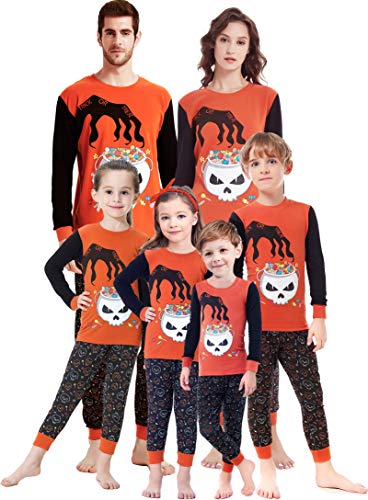 shelry Matching Family Pajamas Halloween Boys and Girls PJs 100% Cotton Clothes Kids Pyjamas Children