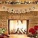 Be Merry Christmas Tree Garland | Holiday Bunting | Indoor/Outdoor Natural Burlap Banner