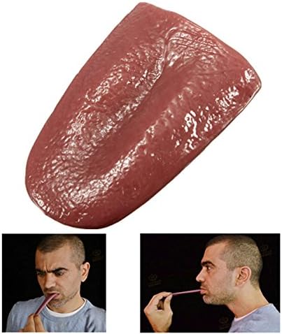 3Pcs Realistic Tongue Gross Jokes Prank Magic Tricks Halloween Horrific Prop Fake Body Parts