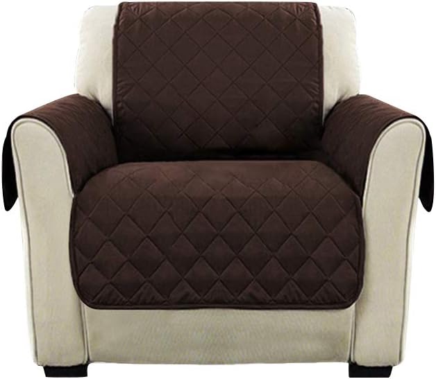 PengXiang Pet Sofa Slipcover, Anti-Slip Reversible Couch Furniture Protector Cover - Chair, Chocolate