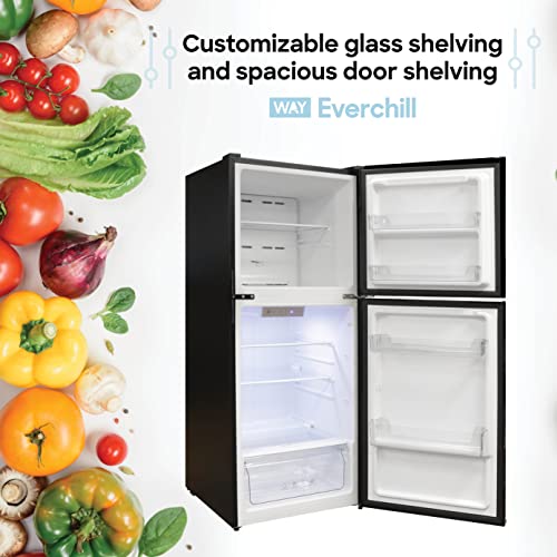 Everchill RV Refrigerator, 12V Fridge, 11 CU FT Capacity, 23.9 Inch