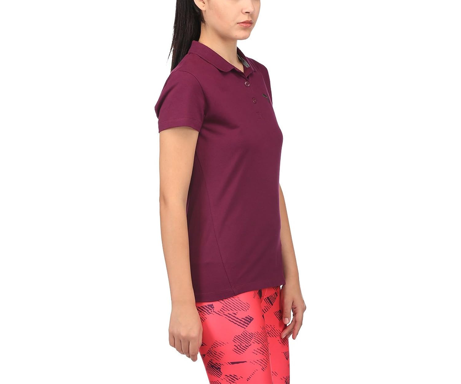 puma women's plain regular fit sports t-shirt