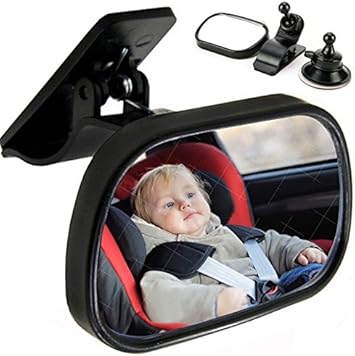 Amazon Dizzy 吸盤 クリップ式 車内 ベビーミラー チャイルドミラー インサイトミラー 11x8x5cm 全ての車種に装着可能 ベビーミラー ベビー マタニティ 通販