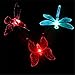 Winchance 3 Pieces of Solar Powered LED Pathway Lights Waterproof for Outdoor Garden Lawn Patio Yard Décor Lighting,Hummingbird, Butterfly and Dragonfly