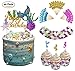 THAWAY Mermaid Cake Toppers Mermaid Birthday Party Supplies Decorations Cupcake Toppers(24pcs) Mermaid Cupcake Wrappers (24pcs) for Girls Boys Birthday Party Baby Shower