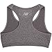 New Balance-womens Performance Sport Bras Base Layer, Grey Heather, 10 12 US