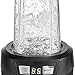 Aicok Smoothie Blender, Blender 1200W, 28000RPM High Speed Professional Blender with LED Smart One Touch, 6 Blade for Shakes and Smoothies with 35oz and 28oz Tritan Travel Cups, Black