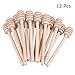 zhajiang 12 Pack Mini Wooden Honey Dipper Sticks, Honey Dippers 6 inch with Individually Wrapped Server for Honey Dispense Drizzle Honey and Wedding Party Favors