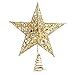 Christmas Tree Topper, Star Tree Topper for Christmas Decoration, Gold