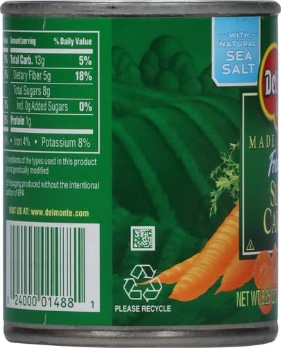 DEL MONTE SLICED CARROTS, 8.25 OZ