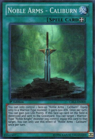 Yu-Gi-Oh! - Noble Arms - Caliburn (CBLZ-EN000) - Cosmo Blazer - 1st Edition - Super Rare