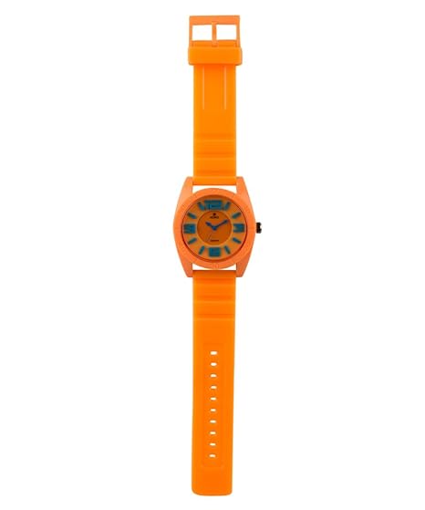 Horo(Imported) Analog Orange 3D-Strap Round Dial Kids Watch 5.2x4x0.8cm