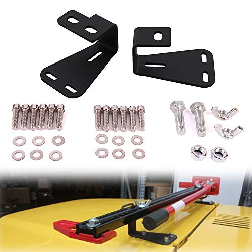 JoyTutus Hi Lift Jack Hood Mount Fits YJ TJ CJ Hood Brackets for Jeep Wrangler 1997-2006