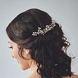 Venusvi Wedding Hair Pins for Bride- Bridal Hair Accessories for Bridesmaids and Flower Girls(pack of 3)