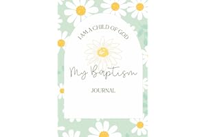 My Baptism Journal Notebook for Girls: 6" X 9", 100 pages, activity book and wide ruled blank sheets. Designed for children g