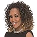 Vivica A Fox HW-TWEEDY Synthetic Fiber, 3/4 Half Wig in Color 1B, Off Black