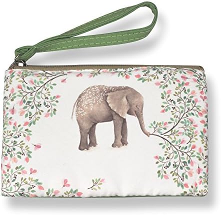 Coin Purses Retro Canvas Small Wallet Pouch For Key Money Changes Case Bag Gift Day Clutch With Zipper (Elephant B)