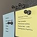 Cool Grey Translucent Magnetic Push Pins, Set of 30, Sunglass Gray Color Fridge Magnets