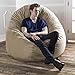 Jaxx 6 Foot Cocoon Large Bean Bag Chair for Adults, Camel