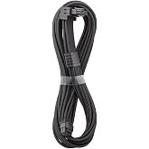 CableMod Pro ModMesh Universal 12V-2x6 PCIe Cable (Black, 16p to 16p, 90&deg;A) | Nylon Pro Series. 16-pin to 16-pin, 60cm. 12V-2x6 StealthSense connector. Any PSU with native 12V-2x6 output.