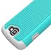 OEAGO LG Optimus Zone 3 Case, LG K4 LTE Case, LG Spree Case, LG Rebel Case - Shock-Absorption Dual Layer Defender Protective Cover for LG Optimus Zone 3 / LG K4 LTE/LG Spree/LG Rebel LTE - Teal