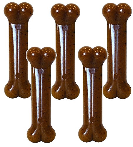 (5 Pack) Nylabone Just for Puppies Chicken Flavored Bone Puppy Dog Teething Chew - Size Wolf