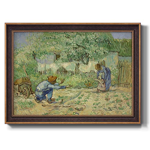 Renditions Gallery Canvas Wall Art Bronze Gold Framed Home Paintings Little Fam…