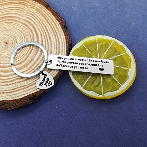 Dabihu Thank You Gift Appreciation Jewelry Make a Difference Keychain