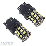 LUYED 2 X 800 Lumens Super Bright 2835 33 SMD 3056 3156 3057 3157 33-SMD LED Bulbs,Back Up Reverse Lights,Brake Lights,Tail Lights White
