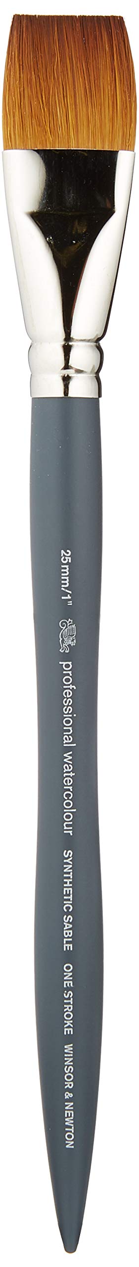 Winsor & Newton 5011625 Professional Watercolour Brush, Painting Brush for Watercolour Paints with Synthetic Fibres, Ergonomic Handle, Durable and Dimensionally Stable, Short Handle, Single Stroke