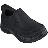 Skechers Men's USA Arch Fit Motley - Milo Moc Toe Twin Gore Leather Slip-Ins