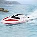 RC Boat for Pool and Lakes Use 25KM/H Remote Control Boats for Kids and Adults Racing Boat With Auto-Correct Direction