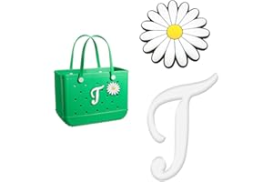 YIXIPAZH Letter Charms for Bogg Bag, Cute Decorative Charm Compatible with Bogg Bag Original All Models, Cute Alphabet Lettering Accessories Charm, 2Pcs Insert Decorative Letter for Handbag Beach Tote Bag