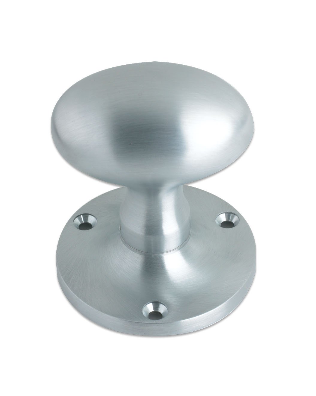 Oval Mortice Knob Set Satin Chrome