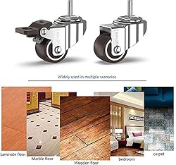 GBL 1" inch Small Caster Wheels with 2 Brakes