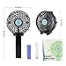 Mini Handheld Fan Personal Portable Fan Rechargeable Battery Operated Fan Foldable Mini Fan with LED Lamp, 3 Speed Strong Airflow for Home, Travel, Outdoor and Office (Black)