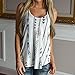 Mokao Women Voyage Printed Sleeveless T-Shirt Comfy Blouse Casual Tank Tops Shirt Loose Fit Vest (White, S)
