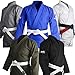 Hawk Sports Brazilian Jiu Jitsu Gi for Men and Women, Ultra-Light Extra Tough Premium Fabric BJJ Gi for Martial Arts Training & Competition, Comfy BJJ Gear - Size A4, White
