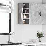 vidaXL Riga Concrete Grey Hanging Cabinet 20x29.5x60 cm Engineered Wood view 3