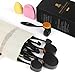 ISASSY Oval Makeup Brush, 10 PCS Professional Soft Toothbrush Shaped Design Oval Make Up Brushes Set Foundation Concealer Blending Cosmetic Brushes