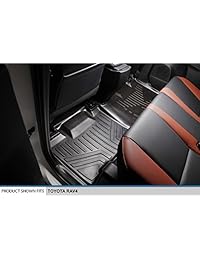 Alfombrillas de piso MAXFLOORMAT, para Toyota RAV4 (años 2013 al 2017) set completo, color negro.