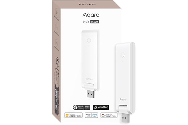 Aqara Smart Hub M100 for Home Automation, Matter Controller, Thread Border Router, Features Aqara Zigbee (Not Third-Party), W