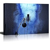 Canvas Wall Art Musical Elements Canvas Prints Home Artwork Decoration for Living Room,Bedroom,Music Room - 12x18 inches