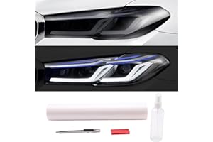 TEMPSNOW 12x59'' Photochromic Headlight Tint Film TPU Self Healing Car Headlight Protection Tint Film