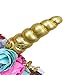 CREATEASY Unicorn Horn Headband Rose Flower Headband Unicorn Party Unicorn Photo Props Cosplay Costume Headwear