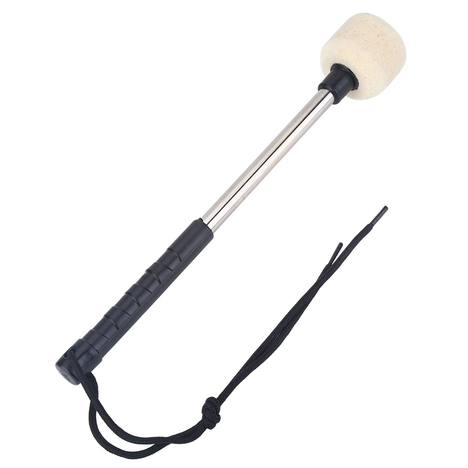 Alomejor Bass Drum Mallet Percussion Drum Stick With Wool Felt Head Percussion Marching Band Accessory