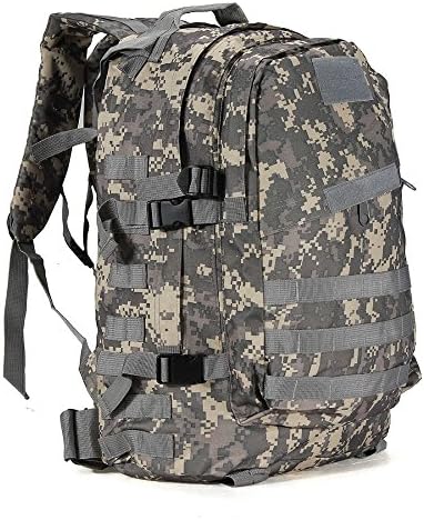 55L 3D Outdoor Sport Military Tactical climbing mountaineering Backpack Camping Hiking Trekking Rucksack Travel outdoor Bag (ACU camo)